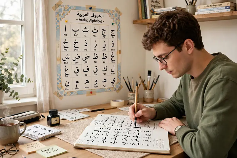 Arabic alphabet book, Arabic language course